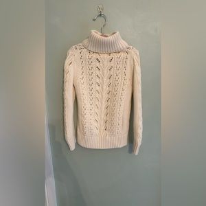Hope & Henry Ivory Turtle Neck Sweater